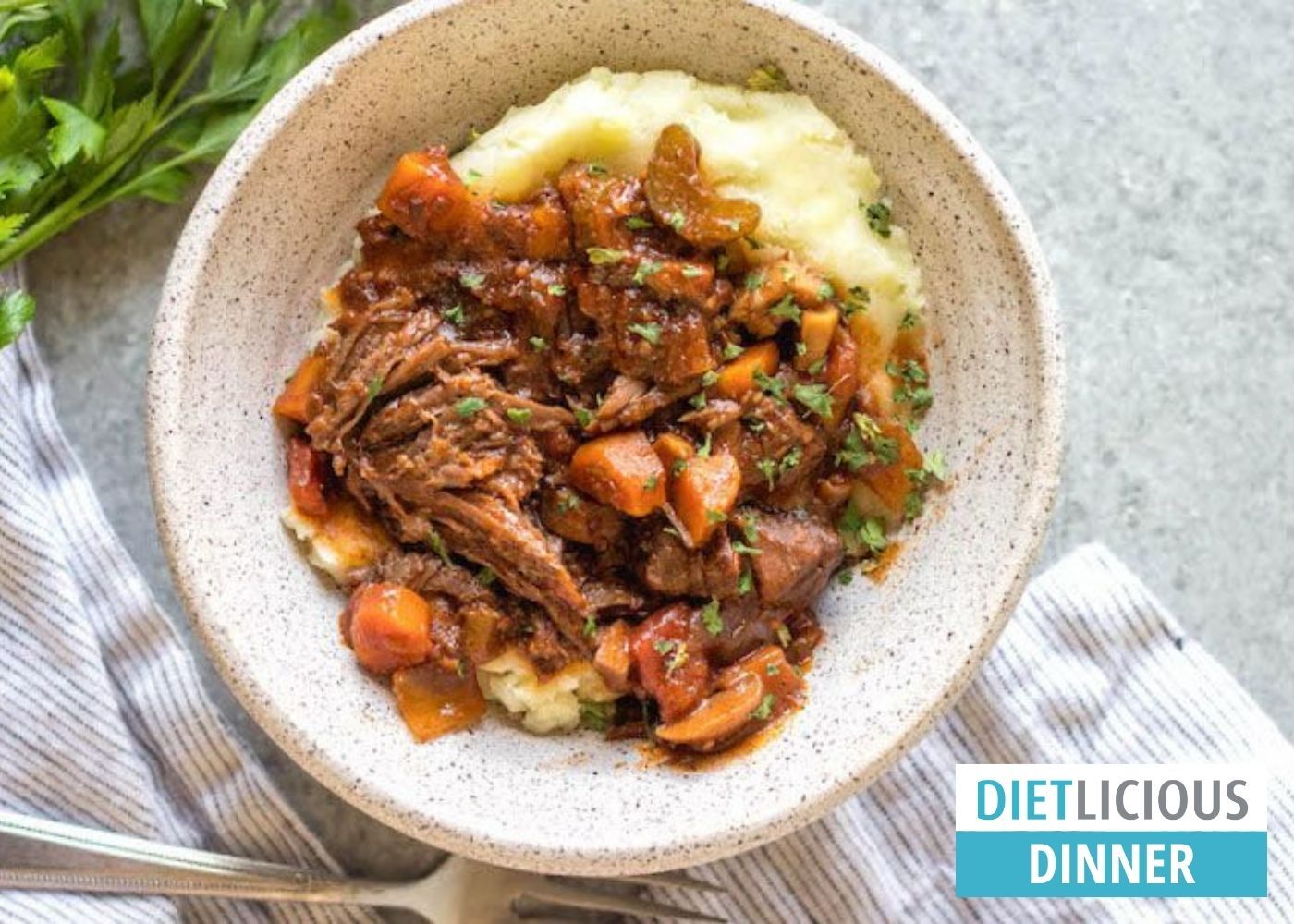 Beef ragu w cauliflower mash