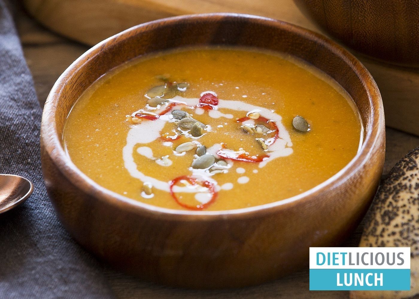 Thai spiced pumpkin soup