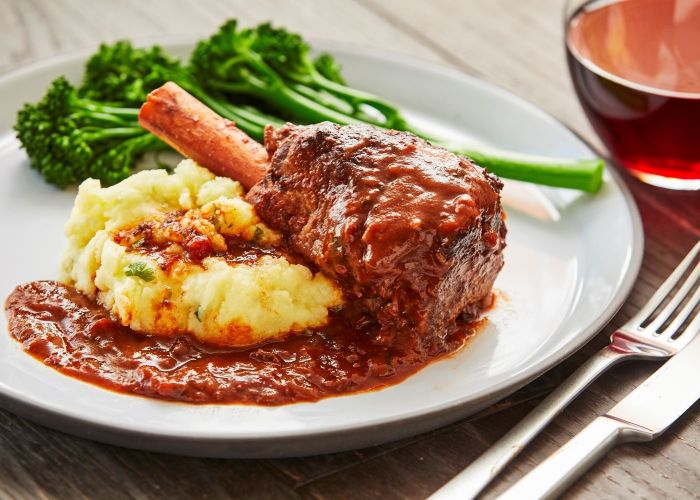 Roast lamb shanks - serves 3