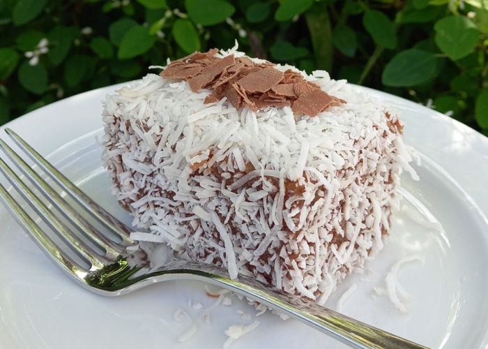 Salted Caramel Lamington