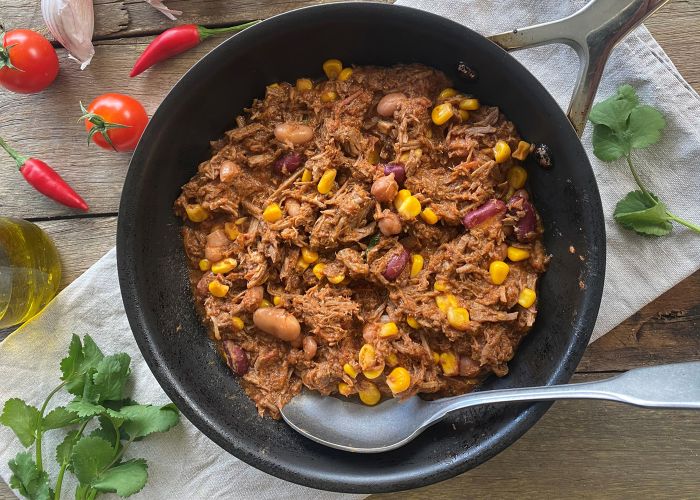 Pulled beef Chilli Con Carne