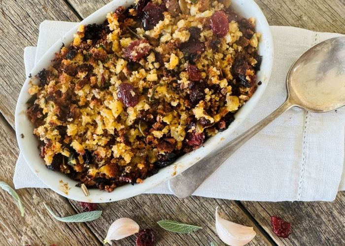 Cranberry Onion + Sage Stuffing  (No Added Gluten) - serves 4-6